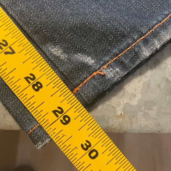 Vintage Y2K Diesel Industry Zink Low Rise Bootcut Denim Jeans 30x29 Italy Cotton - Picture 13 of 13